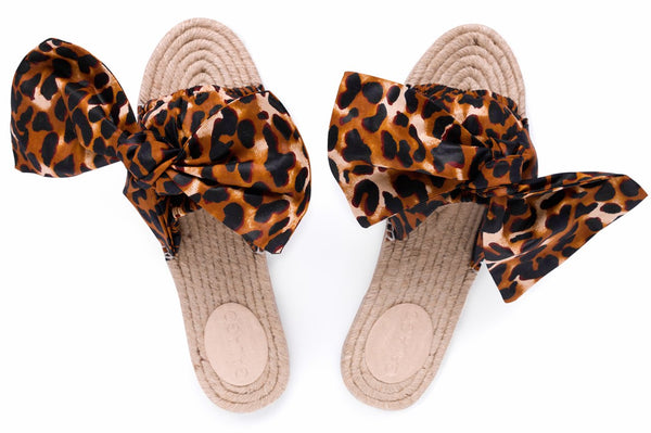Leopard Bow Espadrilles